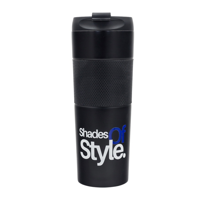 Kubek termiczny 450 ml z French Pressem – czarny