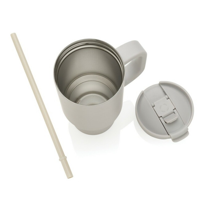 Kubek termiczny 480 ml z uchwytem Cruiser szary