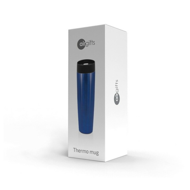 Kubek termiczny 500 ml Elizabeth – granat, push-open