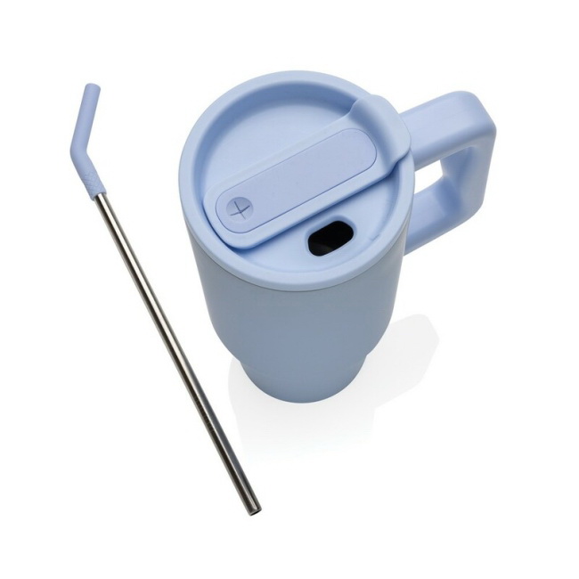Kubek termiczny 900 ml z uchem, stal z recyklingu
