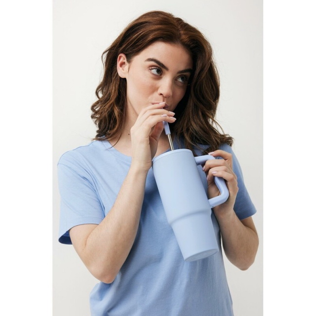 Kubek termiczny 900 ml z uchem, stal z recyklingu