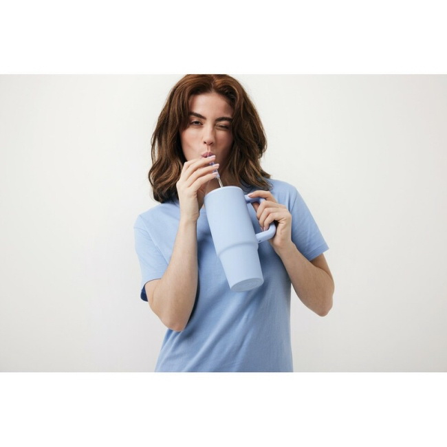 Kubek termiczny 900 ml z uchem, stal z recyklingu