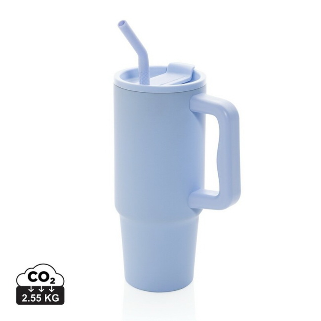 Kubek termiczny 900 ml z uchem, stal z recyklingu