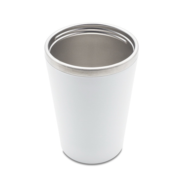 Kubek termiczny Andre 350 ml biały, stal 18/8