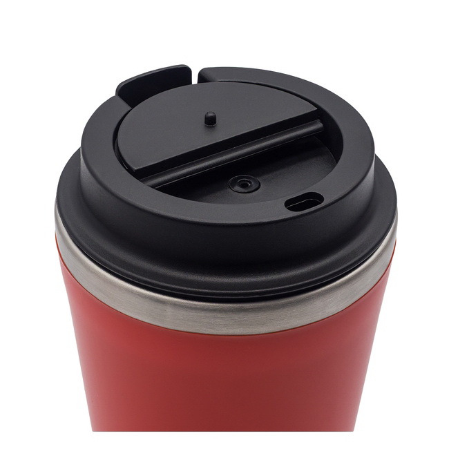 Kubek termiczny Andre 350 ml czerwony, stal 18/8