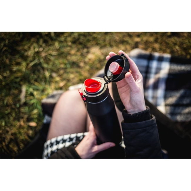 Kubek termiczny Angela 550 ml, jasnozielony, stal