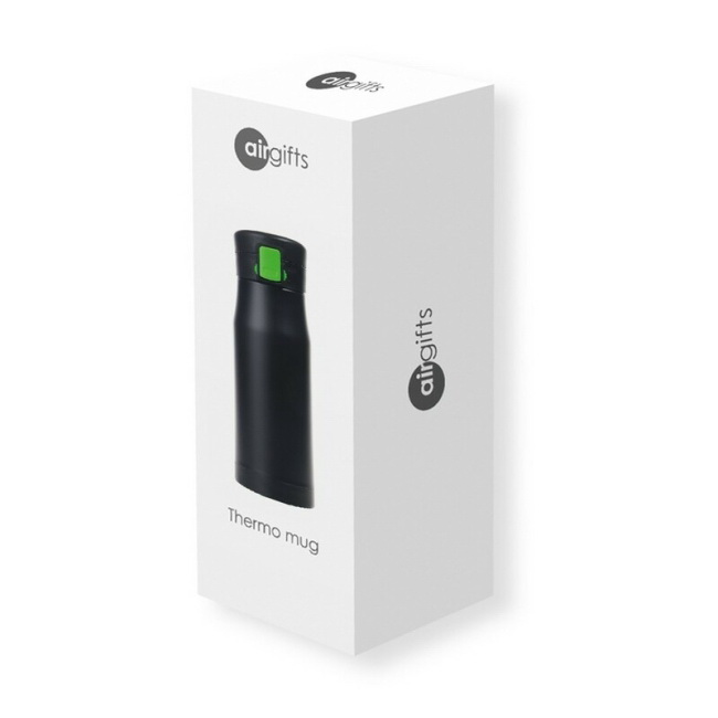 Kubek termiczny Angela 550 ml, jasnozielony, stal