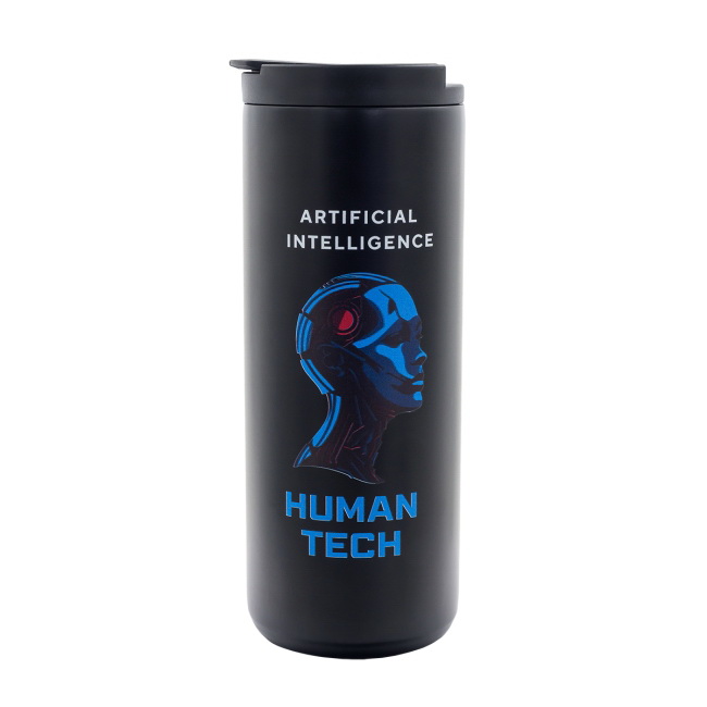 Kubek termiczny Camelo 500 ml – czarny, grawer