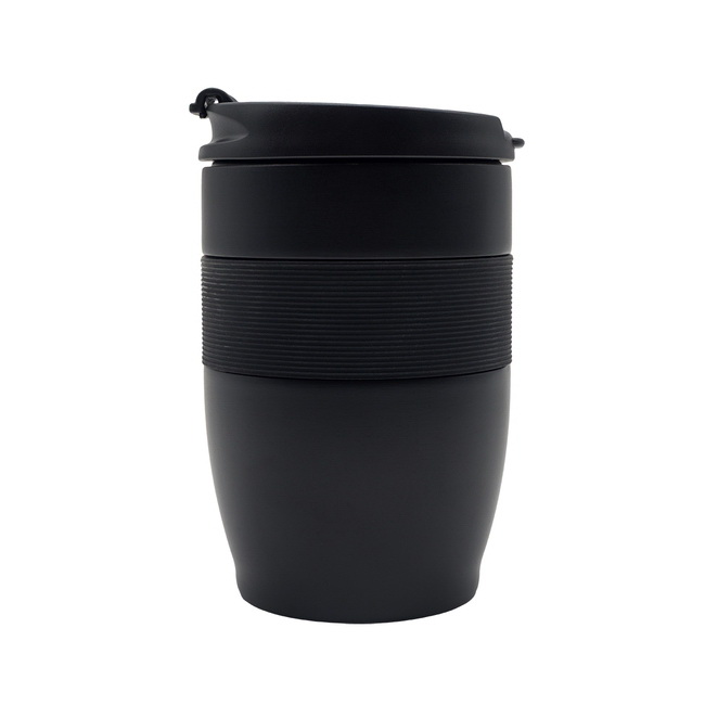 Kubek termiczny Carol 300 ml czarny mat z grawerem