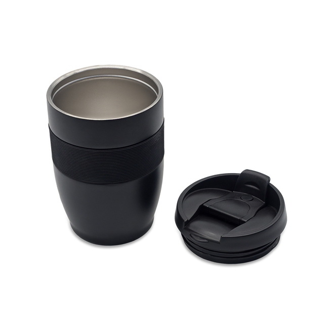 Kubek termiczny Carol 300 ml czarny mat z grawerem