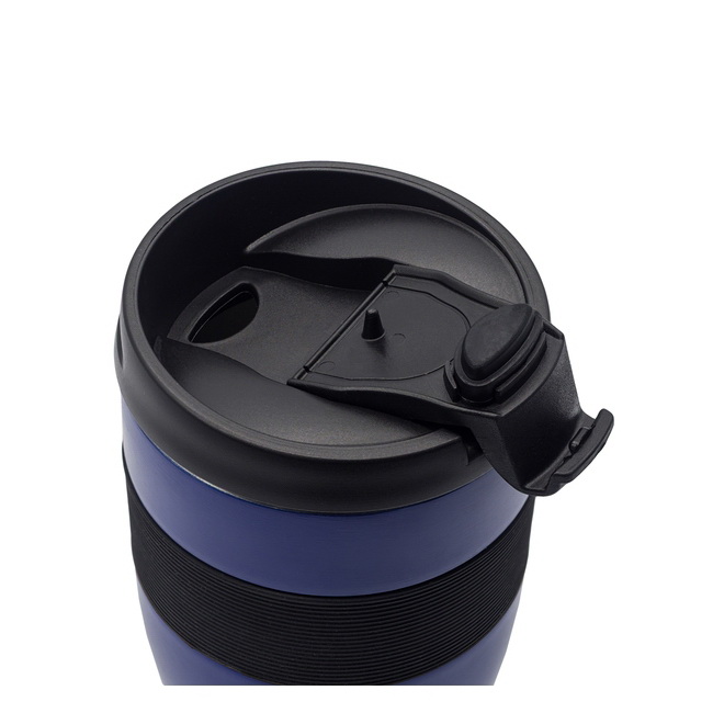 Kubek termiczny Carol 300 ml niebieski stal grawer