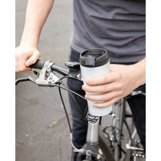 Kubek termiczny Geometry 300 ml biały, stal nierdzewna