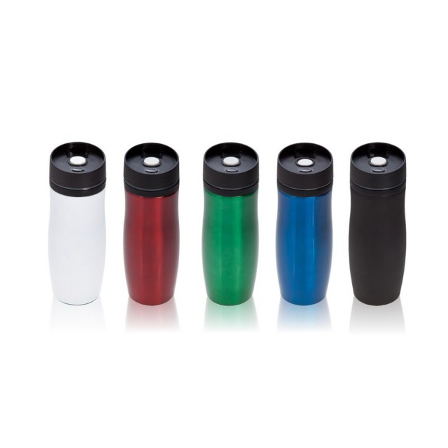 Kubek termiczny Jackson 375 ml czerwony, stal inox