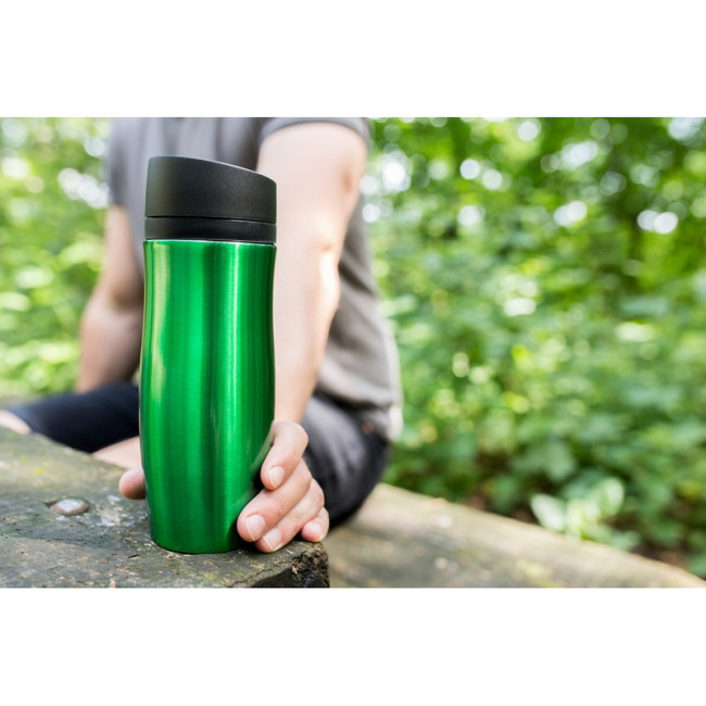 Kubek termiczny Jackson 375 ml czerwony, stal inox