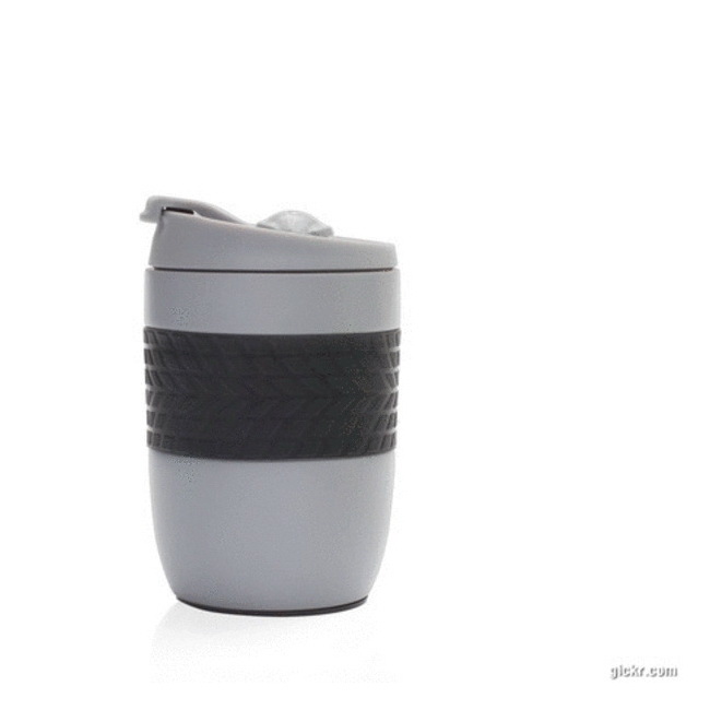 Kubek termiczny Offroader 200 ml szary, stal 18/8