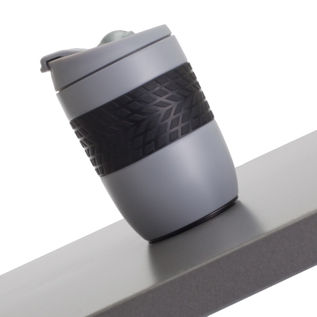 Kubek termiczny Offroader 200 ml szary, stal 18/8