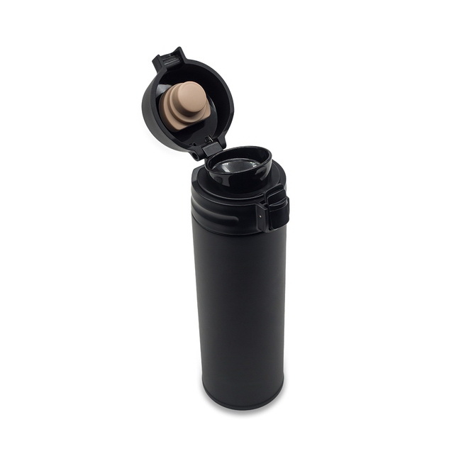 Kubek termiczny Olten 400 ml czarny stal 18/8