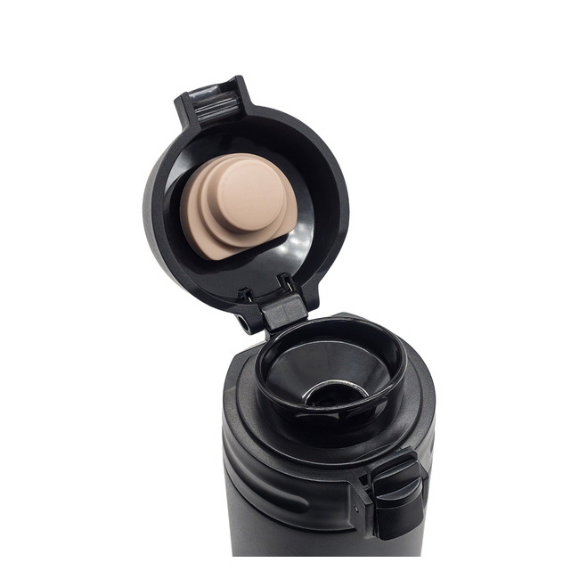 Kubek termiczny Olten 400 ml czarny stal 18/8