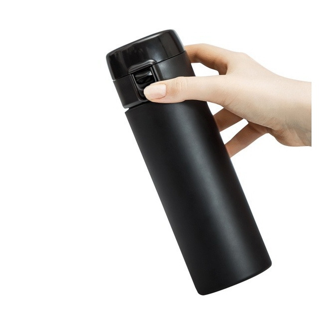 Kubek termiczny Oslo 500 ml czarny, stal nierdzewna