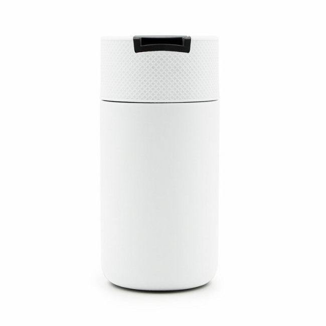 Kubek termiczny Raylee 400 ml biały, stal 18/8