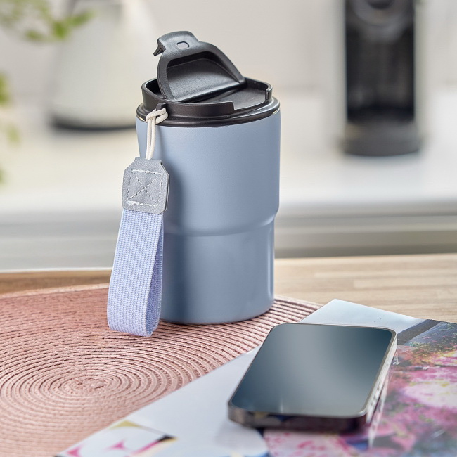 Kubek termiczny Skagen 330 ml, niebieski, stal 18/8