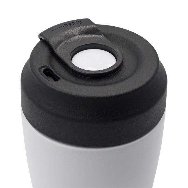 Kubek termiczny Viko 380 ml biały, stal 18/8, grawer