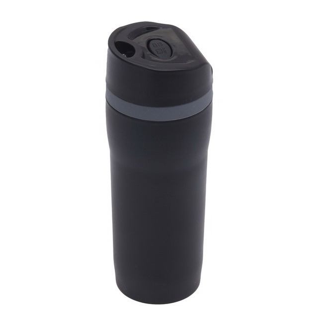 Kubek termiczny Winnipeg 350 ml czarny, stal nierdz.