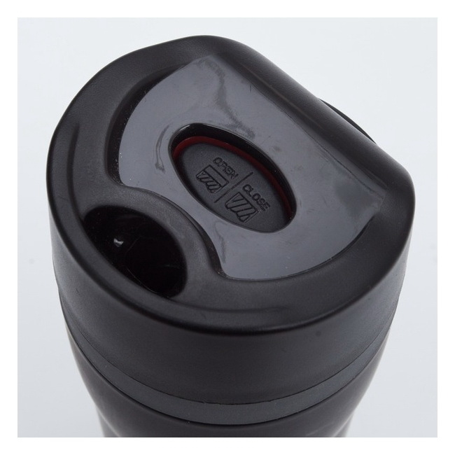 Kubek termiczny Winnipeg 350 ml czarny, stal nierdz.