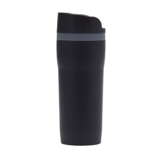 Kubek termiczny Winnipeg 350 ml czarny, stal nierdz.