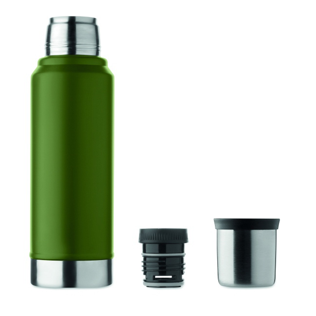 Nyima 1 L – zielony termos stalowy z uchwytem