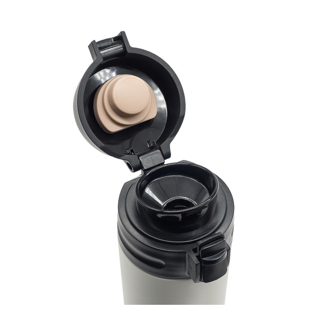 Olten biały kubek termiczny 400 ml, stal nierdzewna