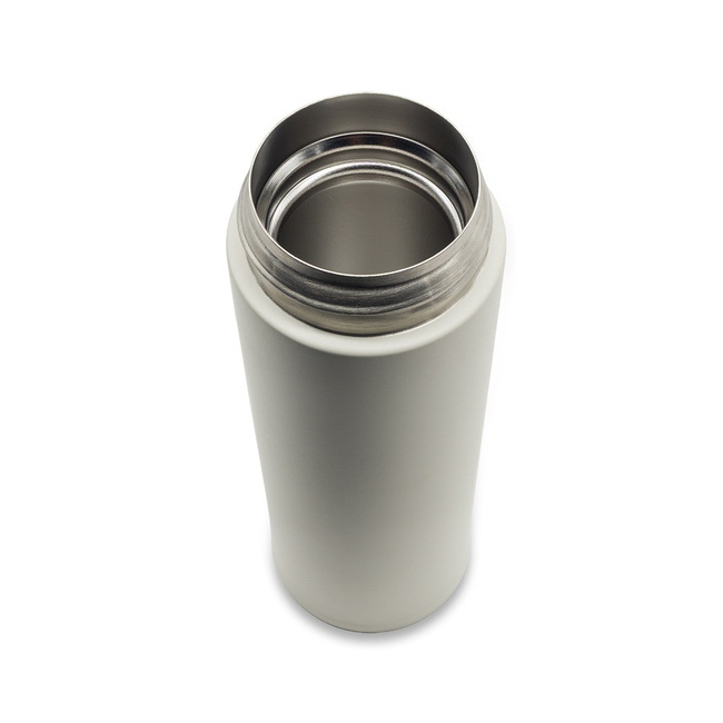 Olten biały kubek termiczny 400 ml, stal nierdzewna