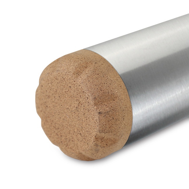 Stal 18/8 – butelka termiczna 500 ml z korkiem, nadruk logo