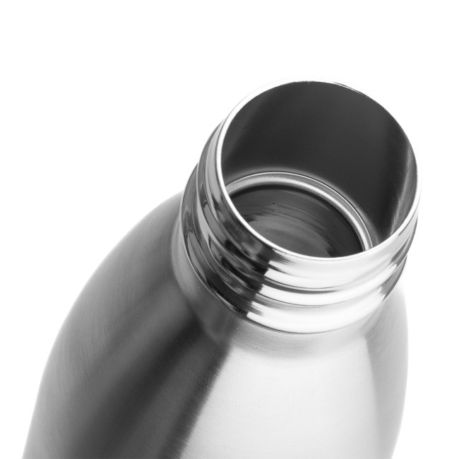 Stalowa butelka Kenora 500 ml, srebrna próżniowa