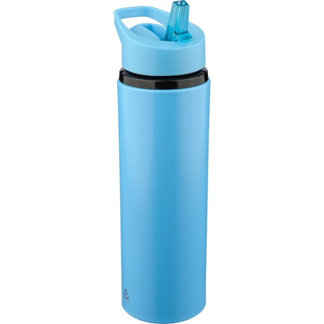 Stalowy bidon 500 ml błękitny z ustnikiem