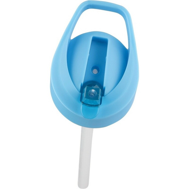 Stalowy bidon 500 ml błękitny z ustnikiem