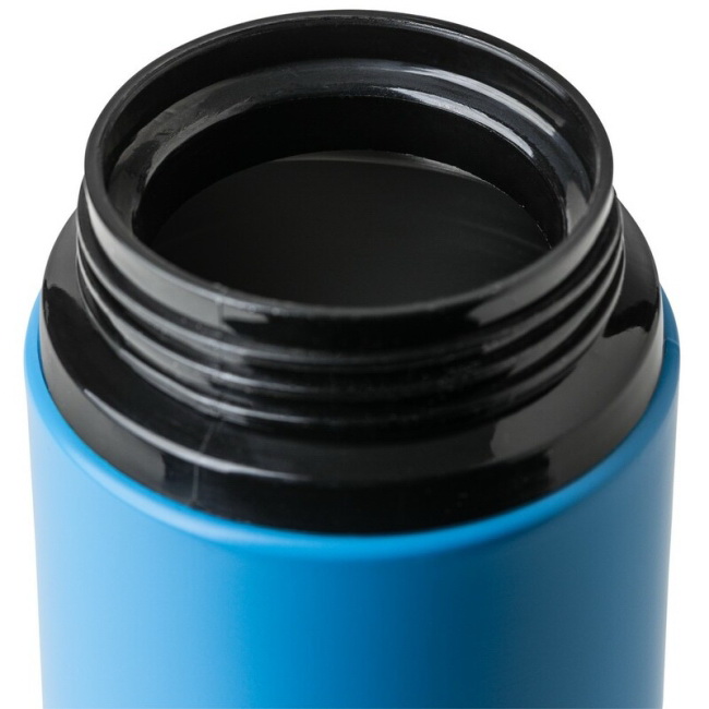 Stalowy bidon 500 ml błękitny z ustnikiem