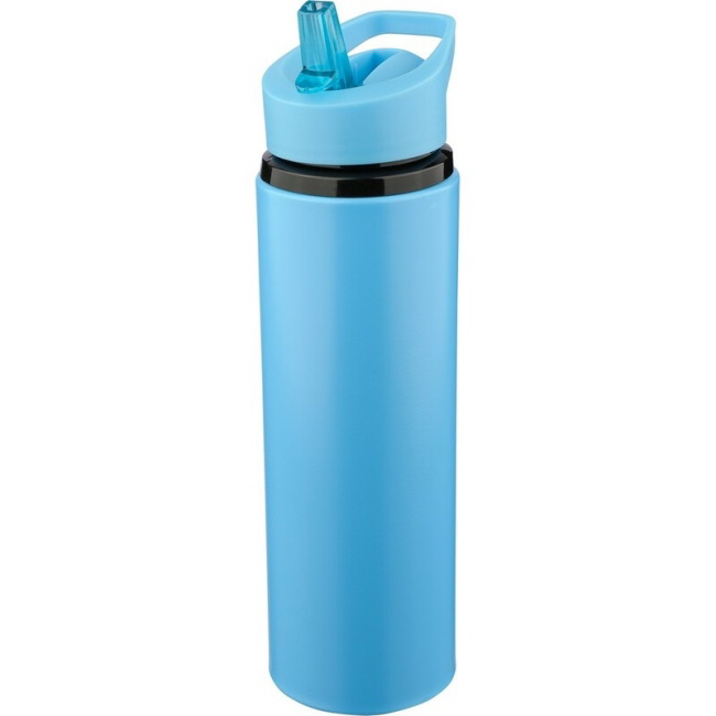 Stalowy bidon 500 ml błękitny z ustnikiem