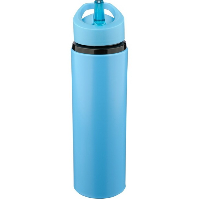 Stalowy bidon 500 ml błękitny z ustnikiem