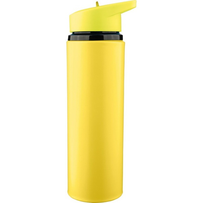 Stalowy bidon 500 ml – żółty z logo