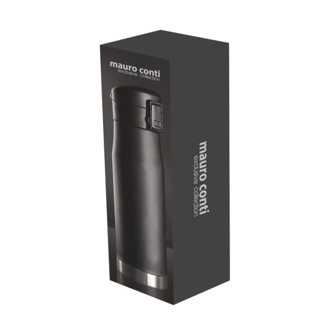 Stalowy kubek termiczny 600 ml Mauro Conti czarny