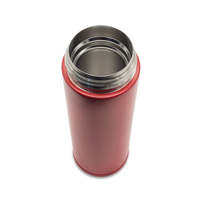 Stalowy kubek termiczny Olten 400 ml, czerwony