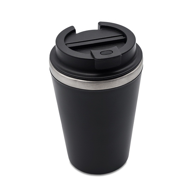 Stalowy termokubek 350 ml – matowa czerń