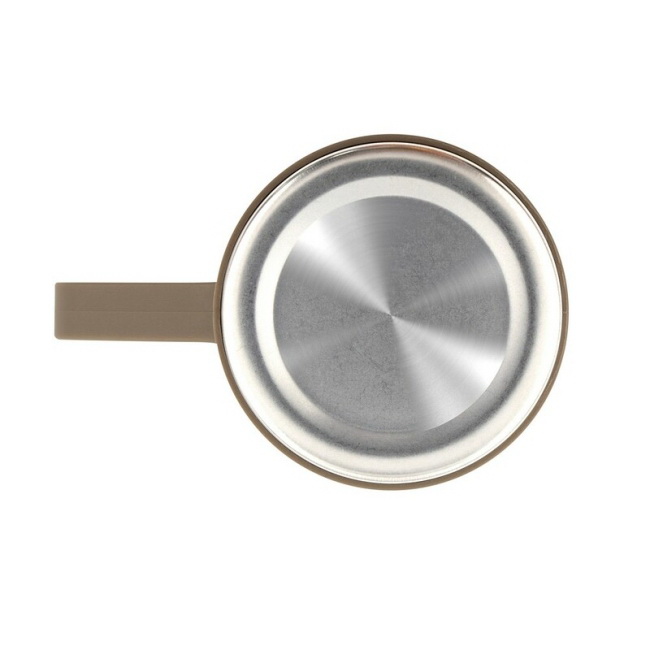 Stalowy termos 420 ml z 3 kubkami, bambusowe detale