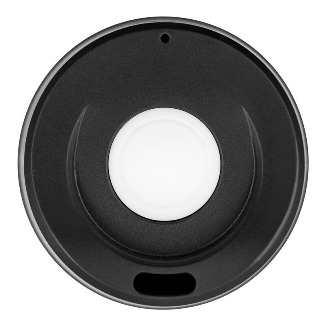 Szczelny kubek termiczny 400 ml, czarny, ceramika