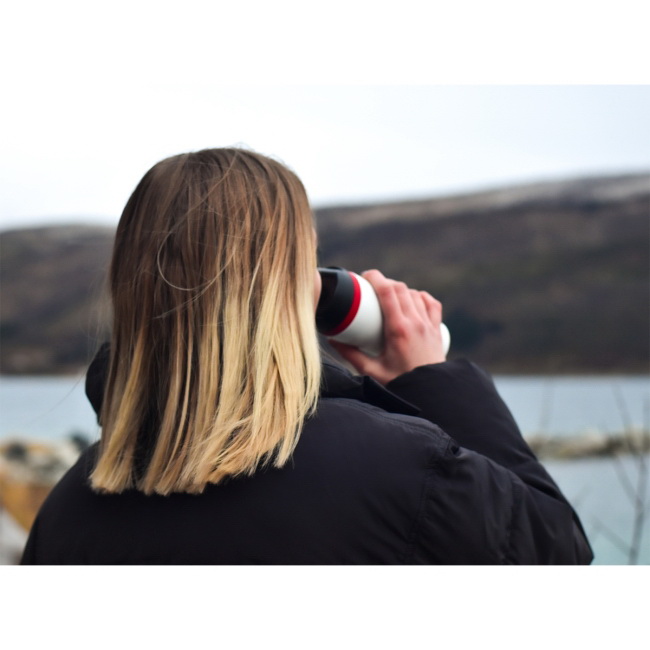 Winnipeg biały kubek termiczny 350 ml, stal nierdzewna