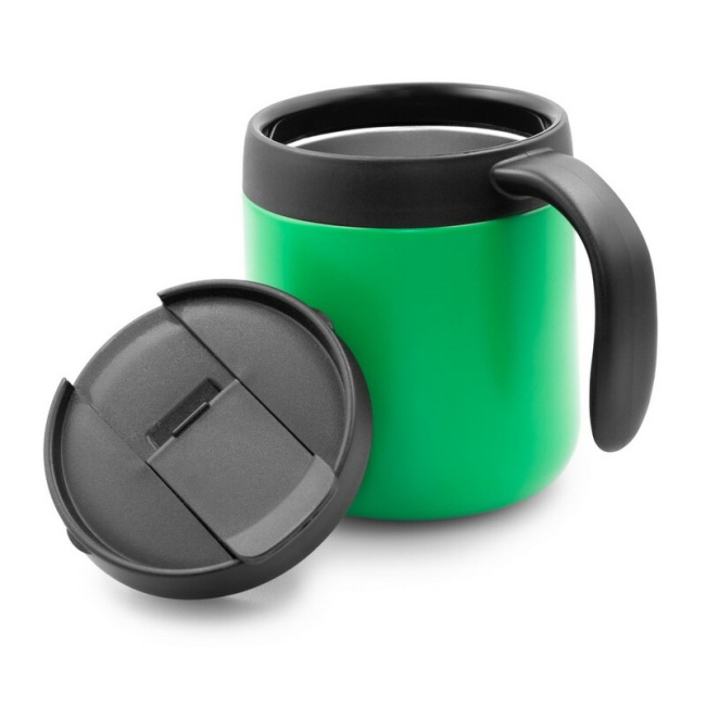 Zielony kubek termiczny 400 ml z uchwytem Wyatt