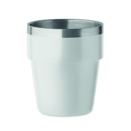 Acerito kubek metalowy 250 ml biały, dwuścienny