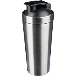 Bidon stalowy shaker 750 ml – srebrny z logo