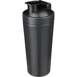 Shaker 750 ml stal czarna z kulką i logo
